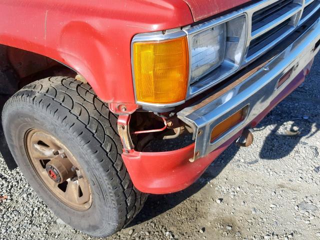 JT4RN67D4H5075626 - 1987 TOYOTA PICKUP XTR RED photo 9