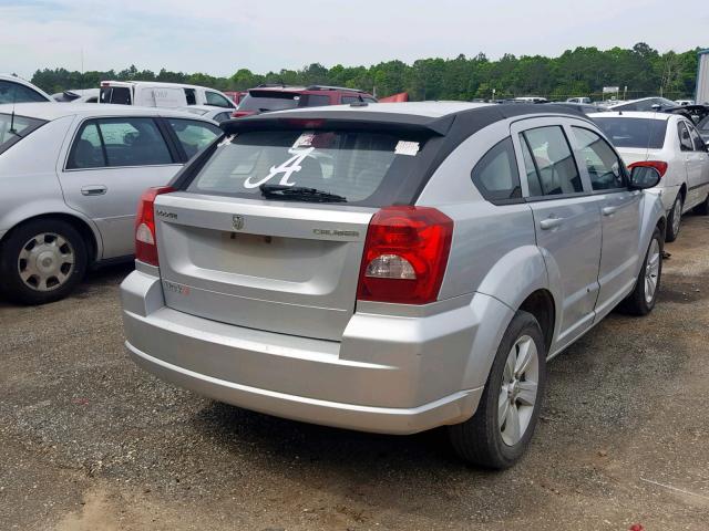 1B3CB3HA3BD125187 - 2011 DODGE CALIBER MA SILVER photo 4