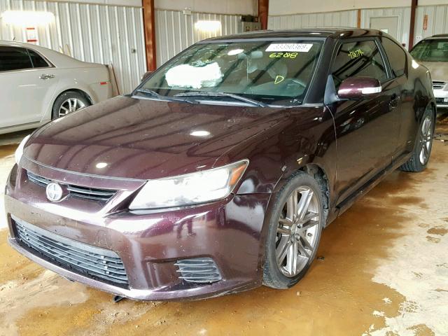 JTKJF5C79C3036208 - 2012 TOYOTA SCION TC PURPLE photo 2