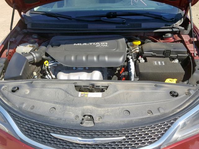 1C3CCCAB4FN595070 - 2015 CHRYSLER 200 LIMITE MAROON photo 7