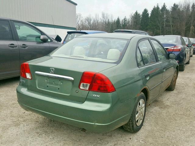 2HGES16113H565462 - 2003 HONDA CIVIC DX GREEN photo 4