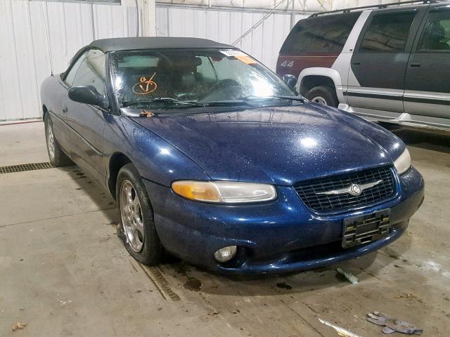 3C3EL55H3YT282453 - 2000 CHRYSLER SEBRING JX BLUE photo 1