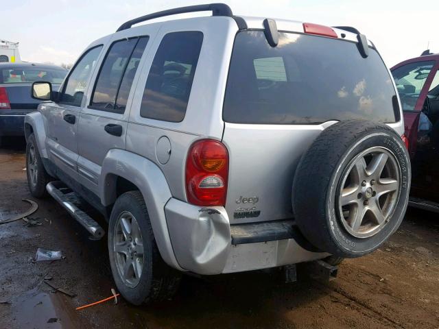 1J4GL58K23W699345 - 2003 JEEP LIBERTY LI SILVER photo 3