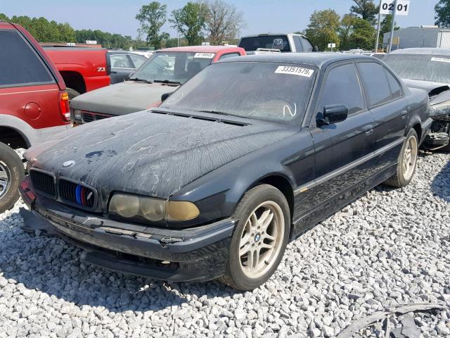 WBAGG83481DN81763 - 2001 BMW 740 I AUTO BLACK photo 2