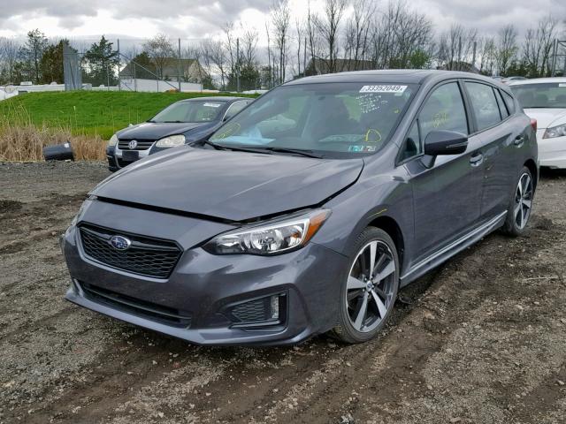 4S3GTAM61J3730235 - 2018 SUBARU IMPREZA SP GRAY photo 2