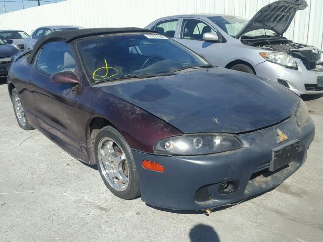 4A3AX35G0WE118243 - 1998 MITSUBISHI ECLIPSE SP BURGUNDY photo 1