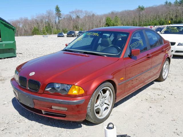 WBAAV53491FJ65011 - 2001 BMW 330 I RED photo 2