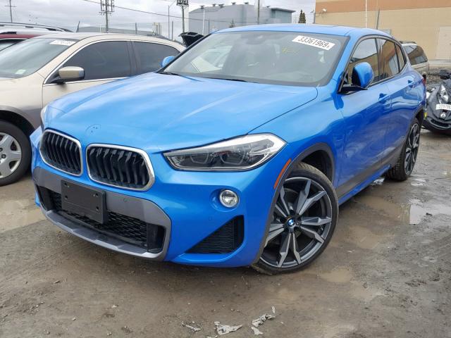 WBXYJ5C34JEF70421 - 2018 BMW X2 XDRIVE2 BLUE photo 2