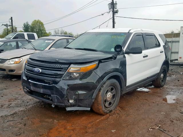 1FM5K8AR7EGB80311 - 2014 FORD EXPLORER P BLACK photo 2