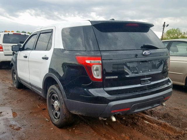 1FM5K8AR7EGB80311 - 2014 FORD EXPLORER P BLACK photo 3