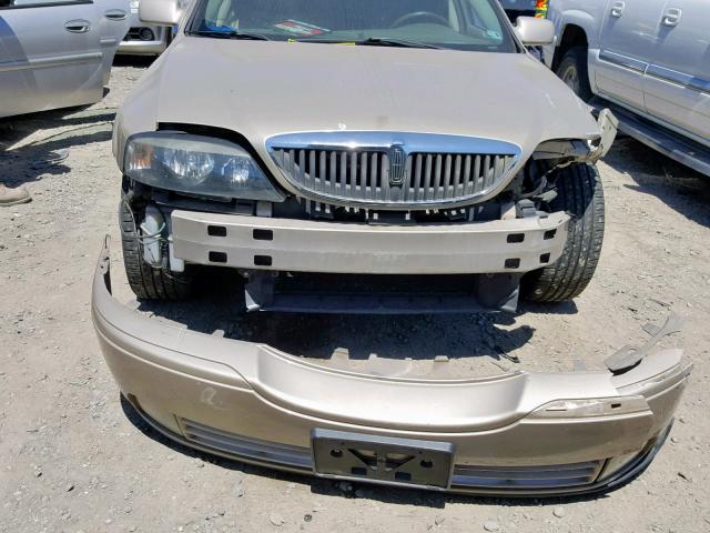 1LNHM87A55Y639760 - 2005 LINCOLN LS GOLD photo 9