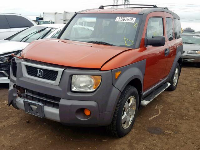 5J6YH28593L032692 - 2003 HONDA ELEMENT EX ORANGE photo 2