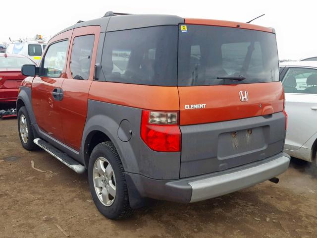 5J6YH28593L032692 - 2003 HONDA ELEMENT EX ORANGE photo 3