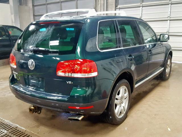 WVGMM77L55D008556 - 2005 VOLKSWAGEN TOUAREG 4. GREEN photo 4