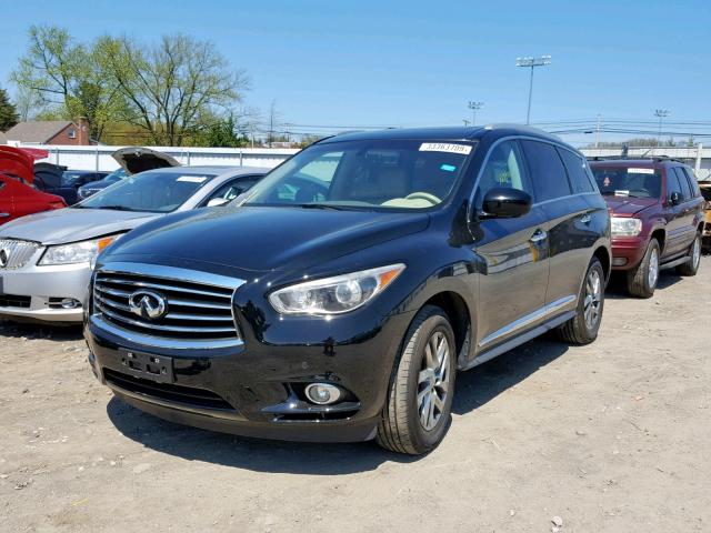 5N1AL0MMXDC300847 - 2013 INFINITI JX35 BLACK photo 2