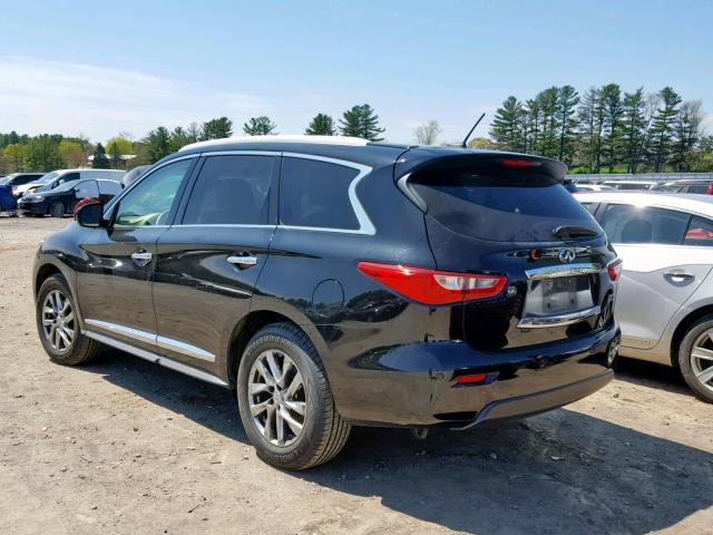 5N1AL0MMXDC300847 - 2013 INFINITI JX35 BLACK photo 3