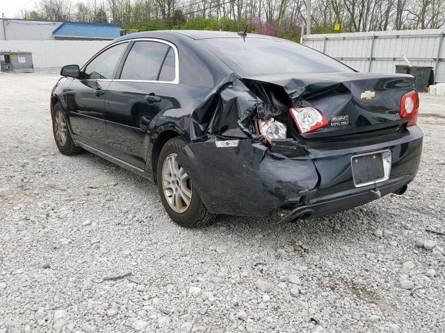 1G1ZJ57769F255338 - 2009 CHEVROLET MALIBU 2LT BLACK photo 3