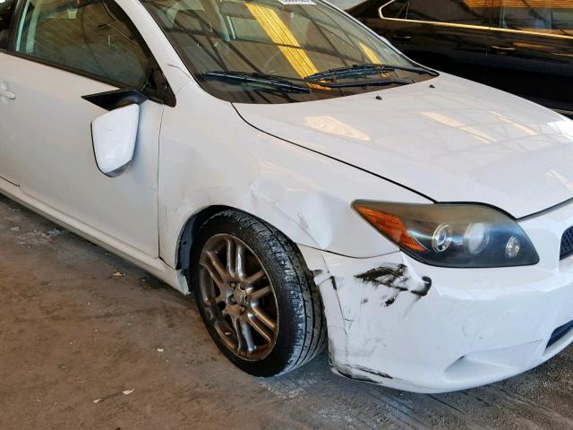 JTKDE167780240499 - 2008 TOYOTA SCION TC WHITE photo 9