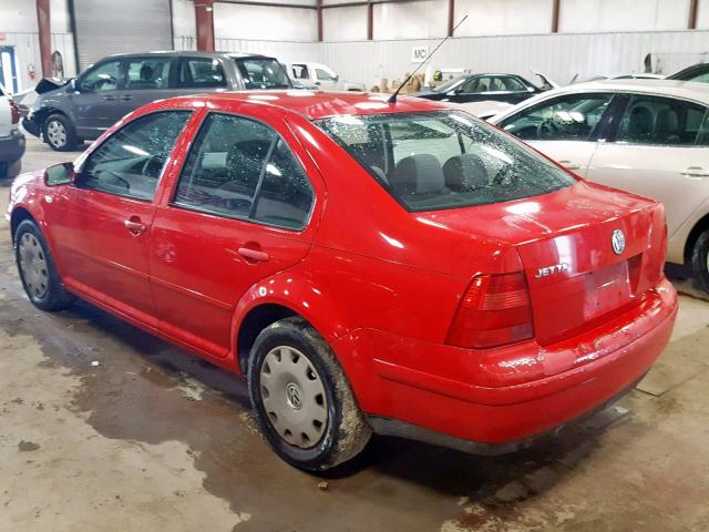 3VWSB69M62M109328 - 2002 VOLKSWAGEN JETTA GLS RED photo 3