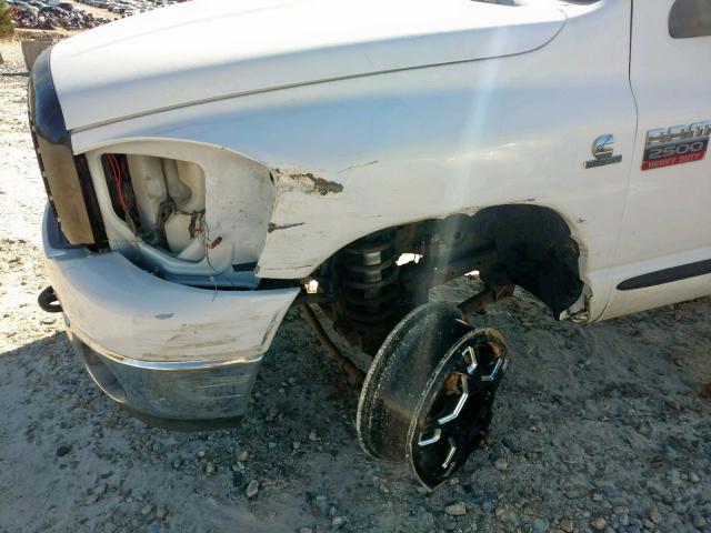 1D7KS28A77J596391 - 2007 DODGE RAM 2500 S თეთრი ფოტო 9