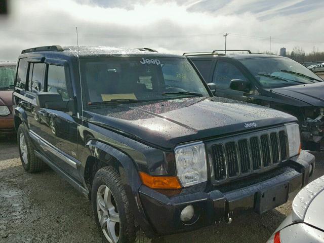 1J8HG48N46C333453 - 2006 JEEP COMMANDER BLACK photo 1