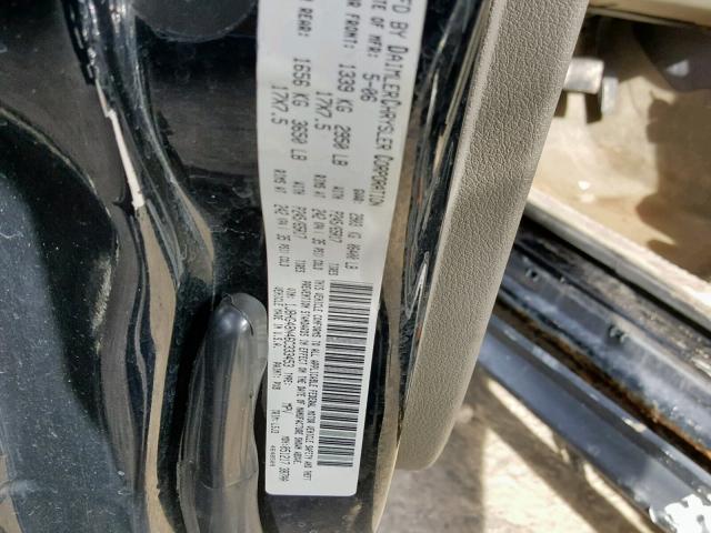 1J8HG48N46C333453 - 2006 JEEP COMMANDER BLACK photo 10