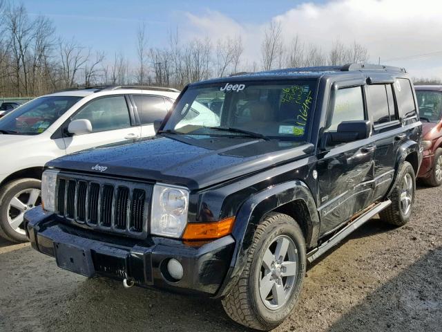 1J8HG48N46C333453 - 2006 JEEP COMMANDER BLACK photo 2