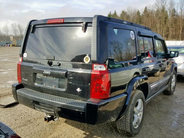 1J8HG48N46C333453 - 2006 JEEP COMMANDER BLACK photo 4