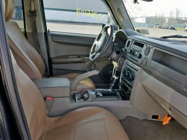 1J8HG48N46C333453 - 2006 JEEP COMMANDER BLACK photo 5