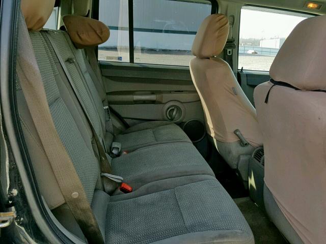 1J8HG48N46C333453 - 2006 JEEP COMMANDER BLACK photo 6