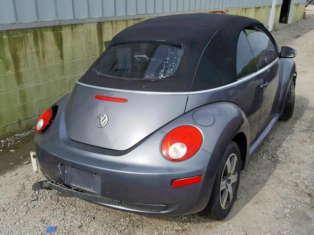 3VWRF31Y06M301186 - 2006 VOLKSWAGEN NEW BEETLE Grau Foto 4
