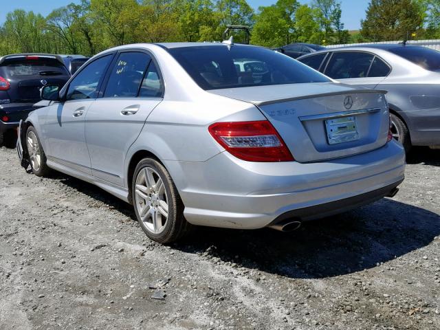 WDDGF56X38F126690 - 2008 MERCEDES-BENZ C 350 SILVER photo 3