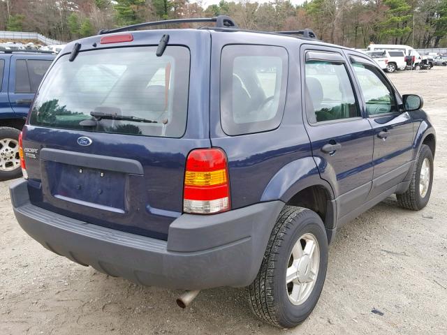 1FMYU02144DA03264 - 2004 FORD ESCAPE XLS BLUE photo 4