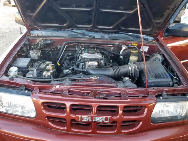 4S2CK58W624303815 - 2002 ISUZU RODEO S RED photo 7