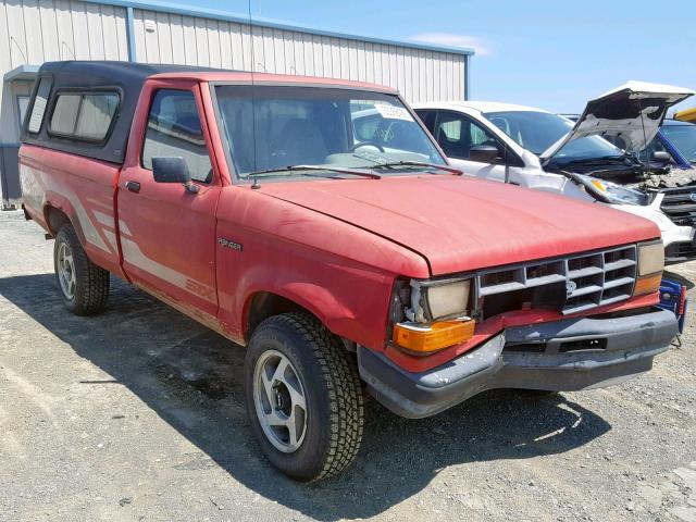 1FTCR11T5MTA41794 - 1991 FORD RANGER RED photo 1