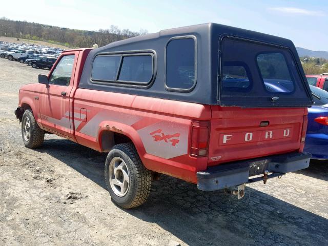 1FTCR11T5MTA41794 - 1991 FORD RANGER RED photo 3