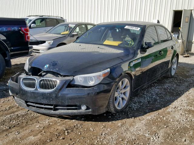 WBANB53507CP06895 - 2007 BMW 550 I BLACK photo 2