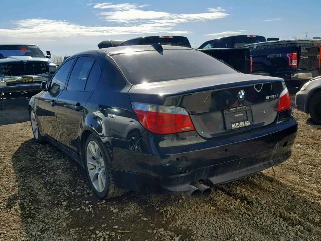 WBANB53507CP06895 - 2007 BMW 550 I BLACK photo 3