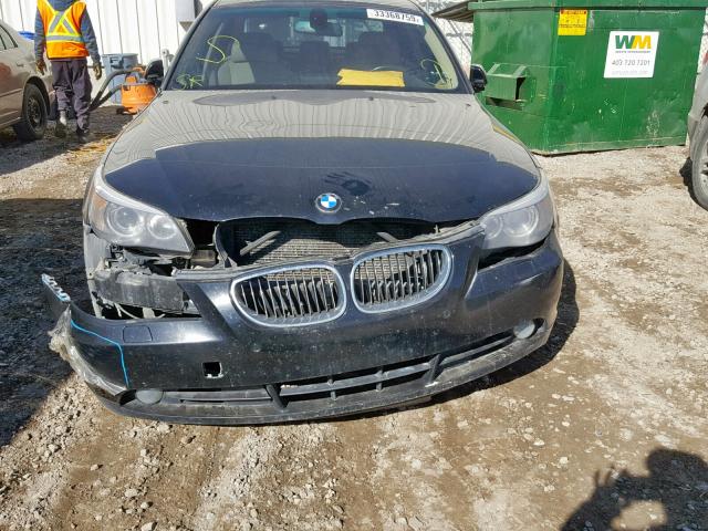 WBANB53507CP06895 - 2007 BMW 550 I BLACK photo 9