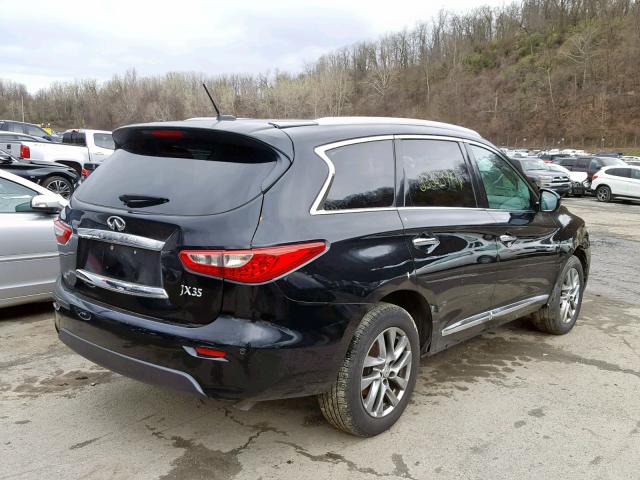 5N1AL0MM9DC309748 - 2013 INFINITI JX35 BLACK photo 4