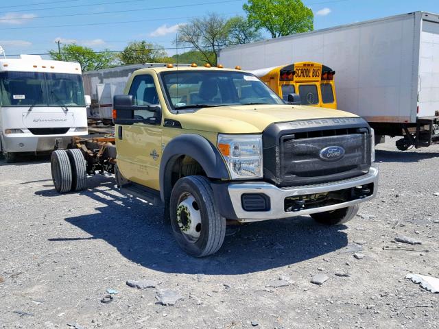 1FDUF5GT5BEC42331 - 2011 FORD F550 SUPER YELLOW photo 1