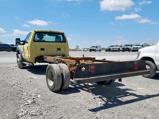 1FDUF5GT5BEC42331 - 2011 FORD F550 SUPER YELLOW photo 3