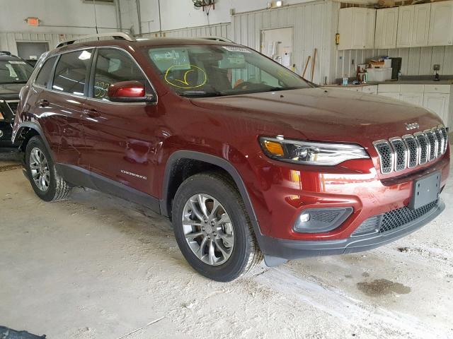 1C4PJMLB2KD354727 - 2019 JEEP CHEROKEE L MAROON photo 1