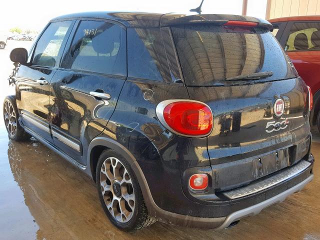 ZFBCFADH8EZ011349 - 2014 FIAT 500L TREKK BLACK photo 3