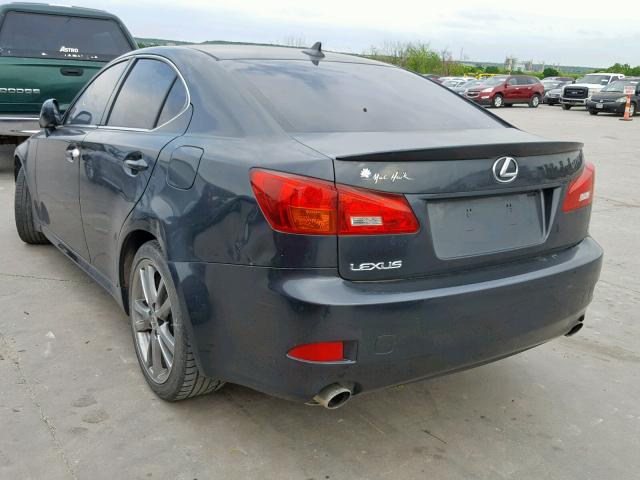 JTHBK262785069319 - 2008 LEXUS IS 250 CHARCOAL photo 3