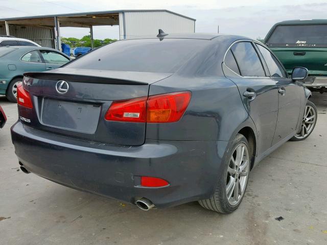 JTHBK262785069319 - 2008 LEXUS IS 250 CHARCOAL photo 4