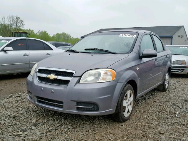 KL1TD56677B151689 - 2007 CHEVROLET AVEO BASE Сұр фото 2