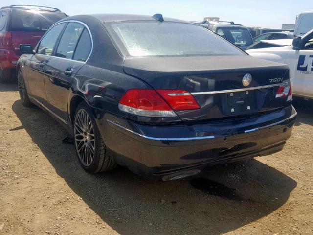 WBAHL83586DT05020 - 2006 BMW 750 I BLACK photo 3