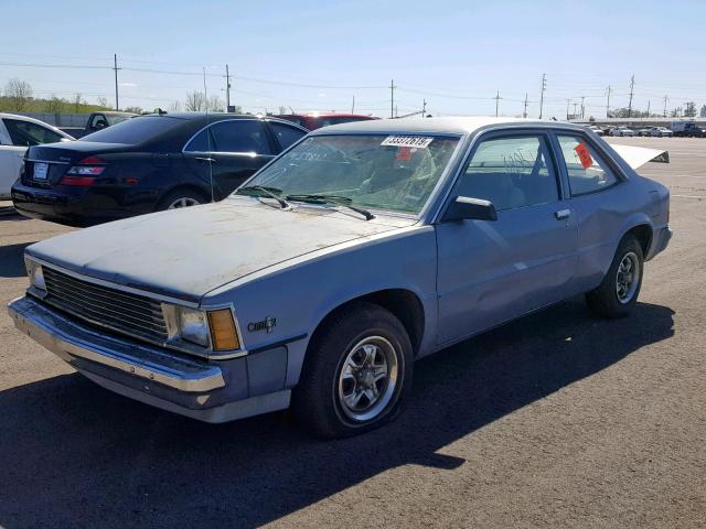 1G1AH11X1DT139811 - 1983 CHEVROLET CITATION BLUE photo 2