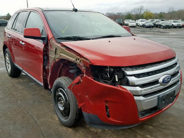 2FMDK4JC0BBA07068 - 2011 FORD EDGE SEL RED photo 1